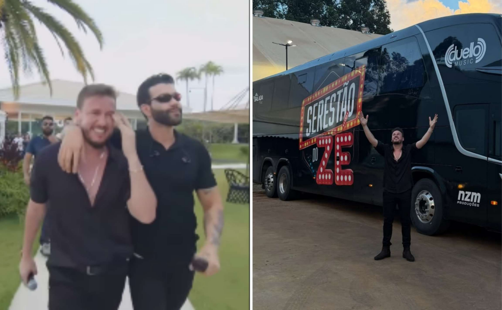 Gusttavo Lima presenteia cantor sertanejo do Espírito Santo com ônibus de luxo durante live especial