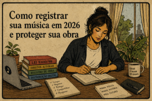 Como registrar sua música em 2026 e proteger sua obra