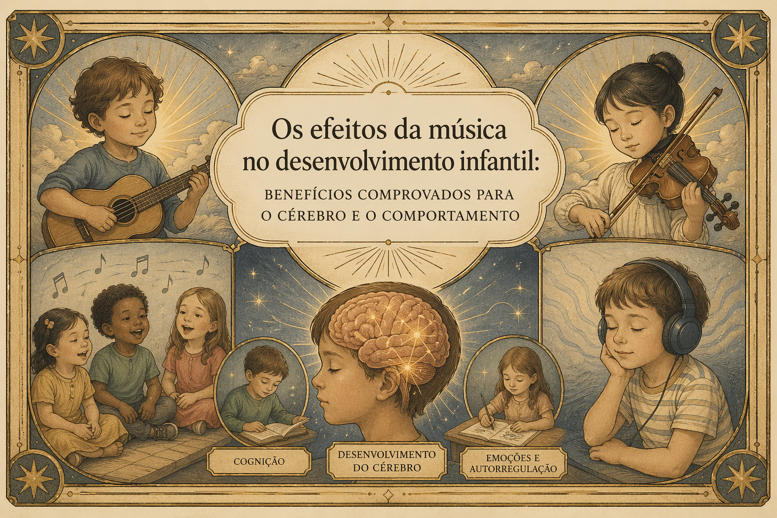 Os efeitos da música no desenvolvimento infantil: benefícios comprovados para o cérebro e o comportamento