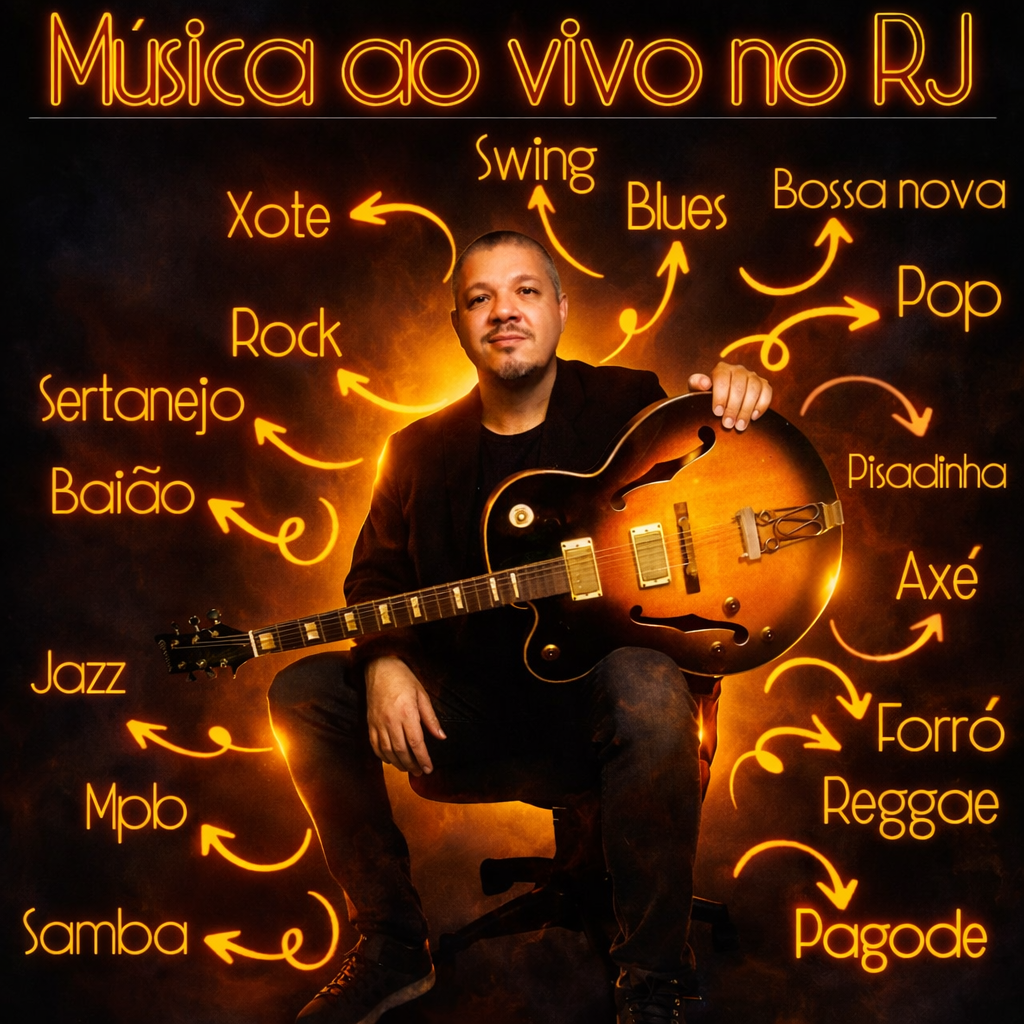 Música ao Vivo na Zona Oeste do Rio de Janeiro: Voz e Violão ou Banda para Eventos, Festas e Casamentos