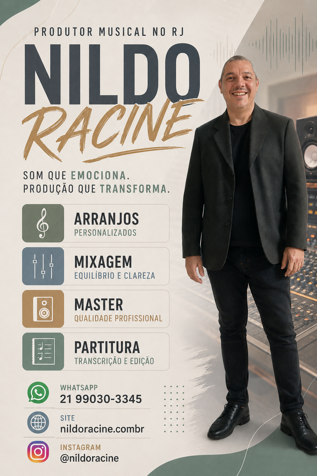 Produção Musical Profissional Gravação, Mixagem e Masterização no RJ