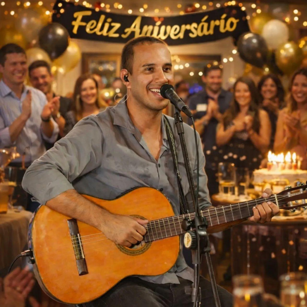 Cantor Voz e Violão em São Paulo: Música ao Vivo para Eventos com Nildo Racine