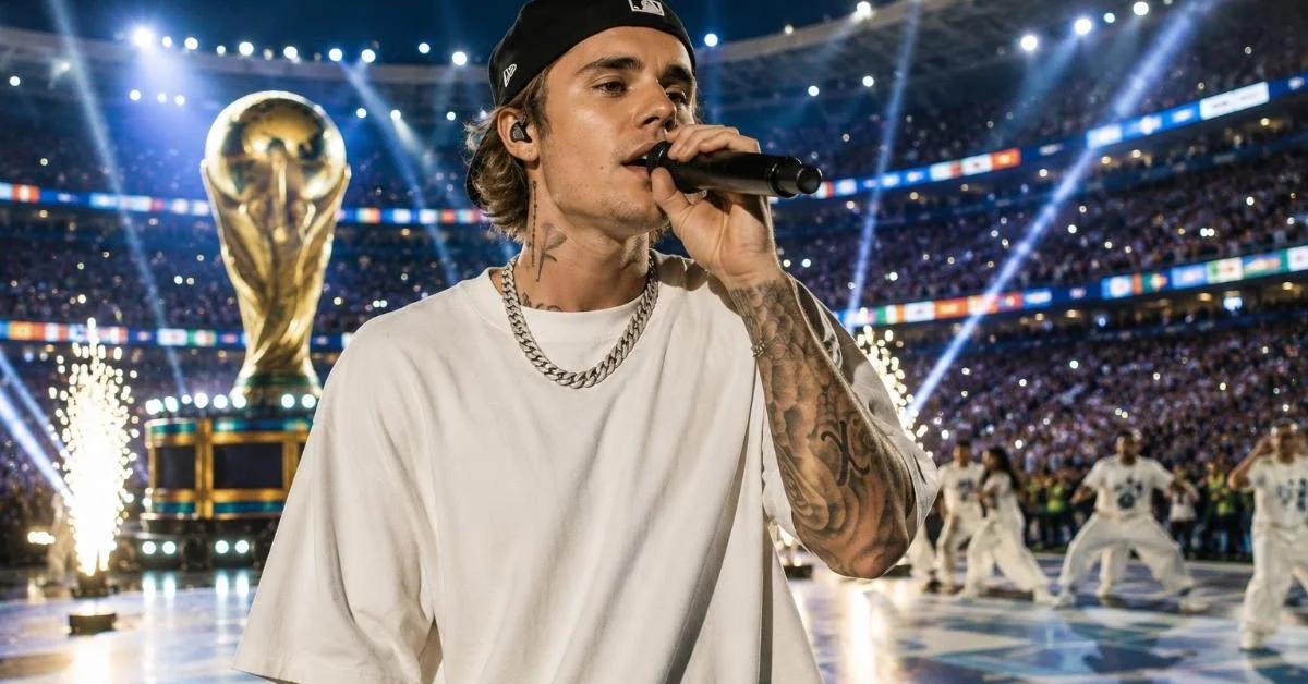 Justin Bieber escolheu cantar “Everything Hallelujah” durante o primeiro show do intervalo da final da Copa do Mundo de 2026